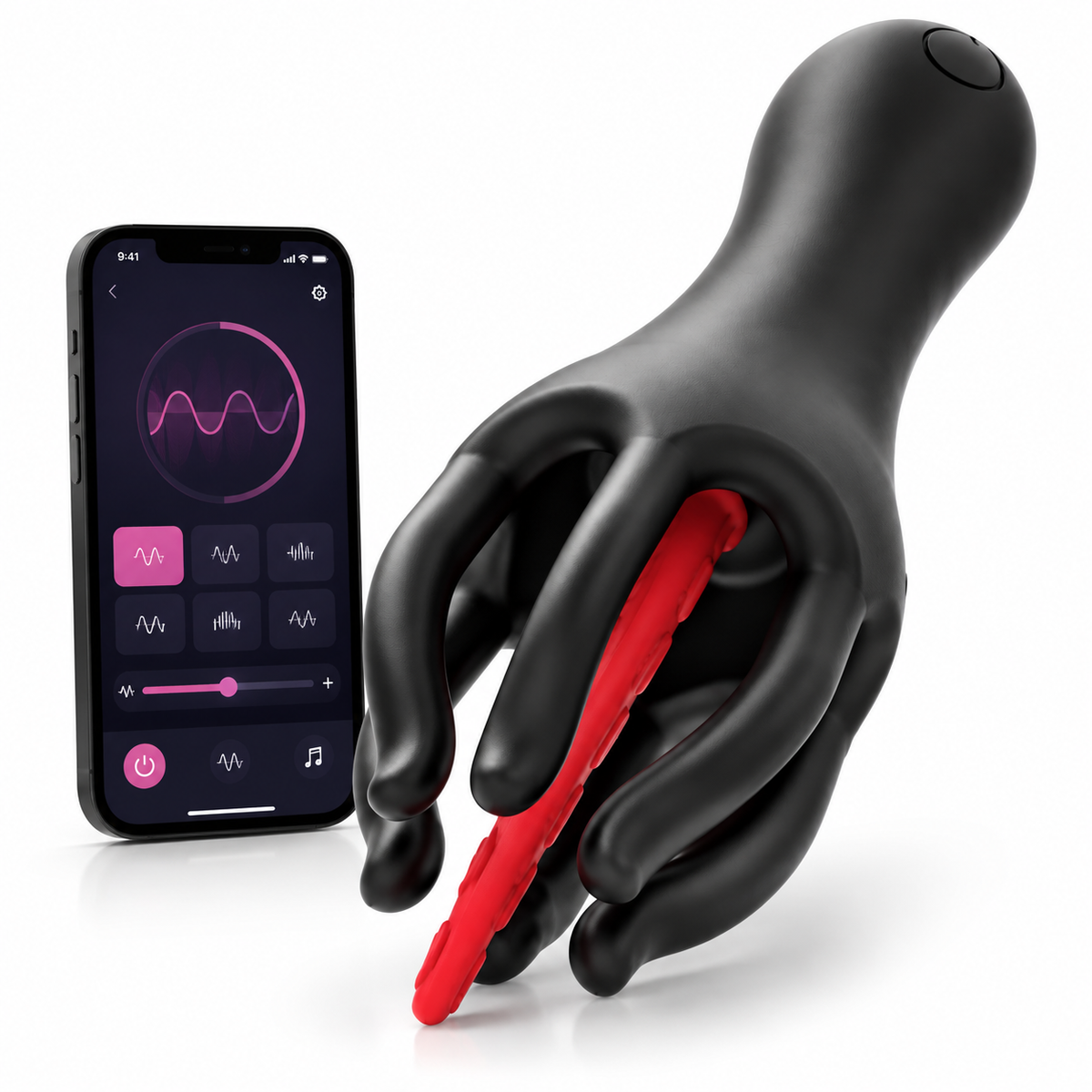 Penis Trainer Glans Vibrator Prostate Vibration Dilator with 10 Vibration Modes