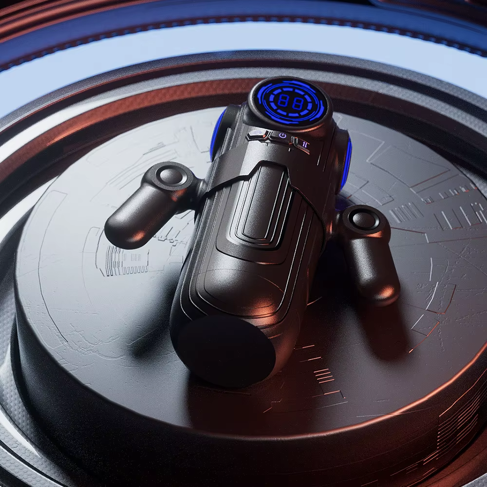 Electric Masturbator Stroker Blowjob with 4 Telescopic & 9 Vibration & 4 Suction Modes