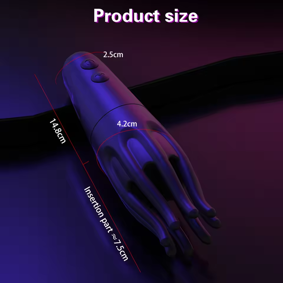 Intelligent Electric Shock Penis Vibrator Glans Trainer with 10 Vibration & 6 Shock Modes
