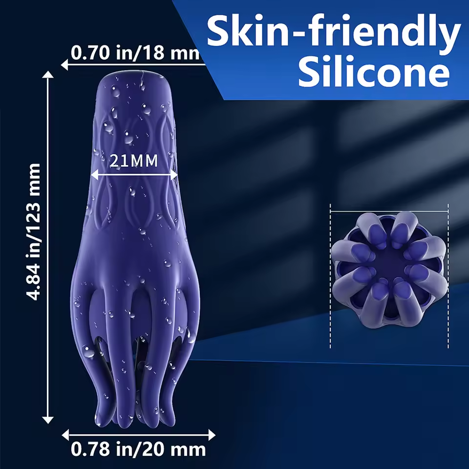 Electric Penis Trainer Massager Glans Trainer Masturbator with 10 Vibration Modes