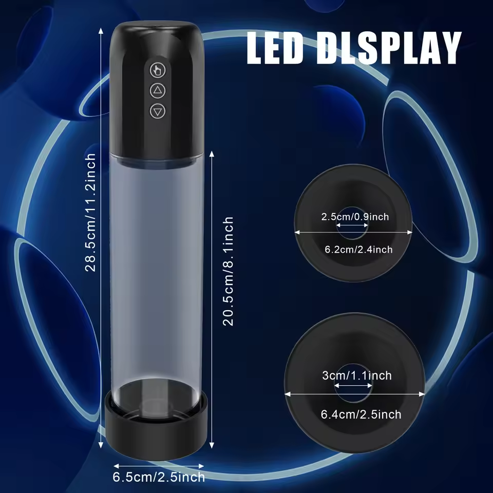 Electric Vacuum Penis Pump Enlargement Extender with 5 Pressure Levels