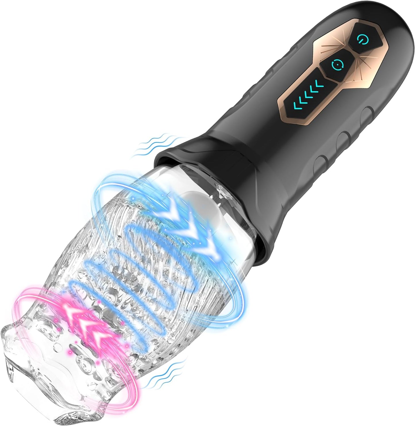 Masturbateur automatique avec 5 modes de rotation intelligents et 10 modes de vibration