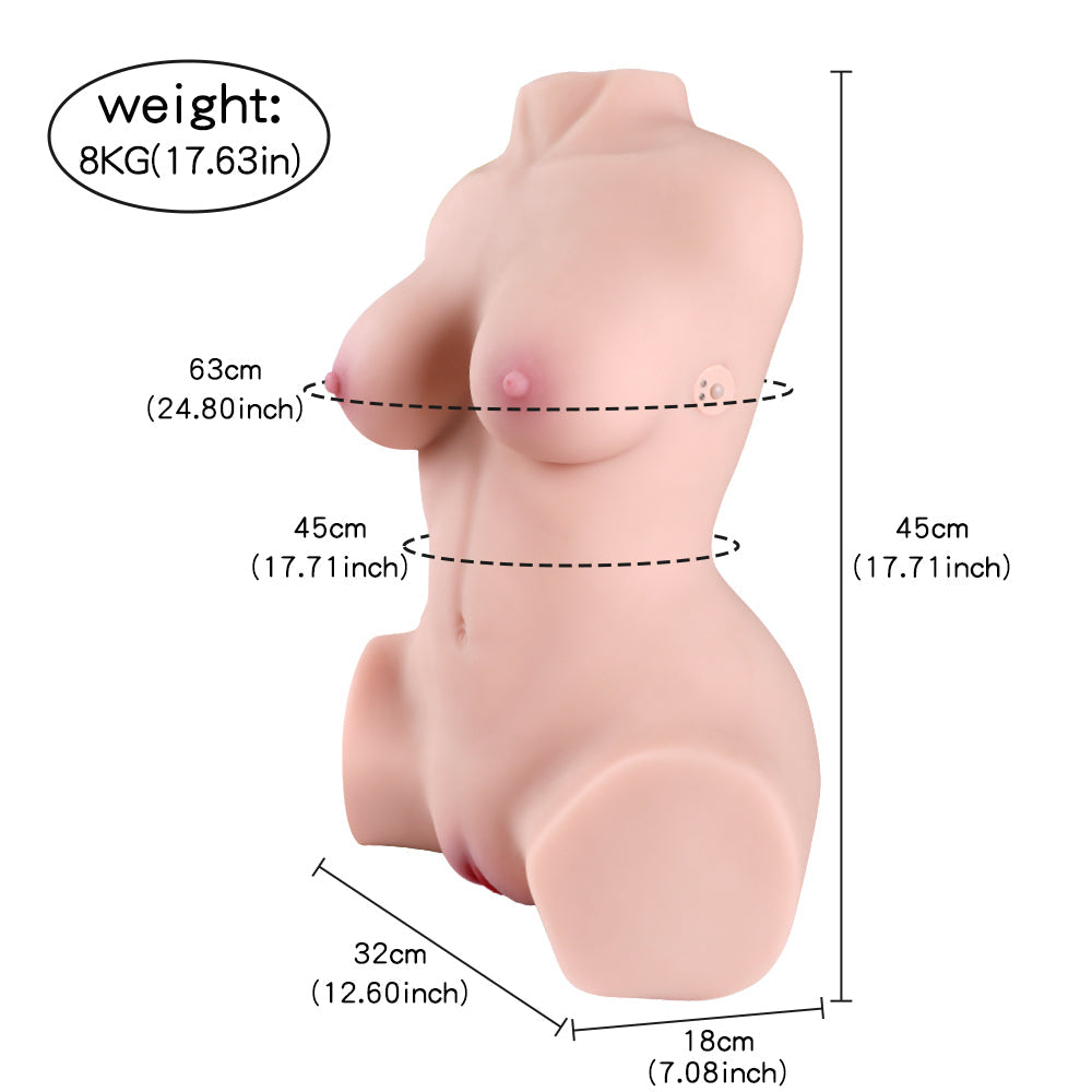 Delia Auto - 18.7LB Sucking Vibrating Sex Doll Torso
