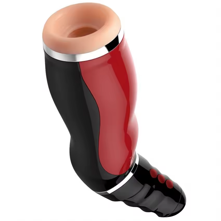 Automatic Masturbator Penis Trainer Stroker Blowjob with 5 Clamping & 10 Vibrating Modes