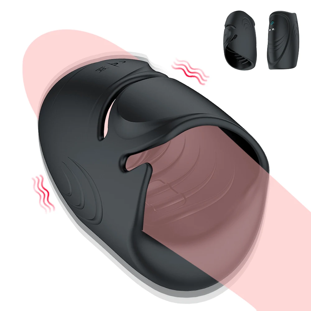 3 IN 1 Penis Trainer vibrator Glans Massager Masturbator with 10 Vibration Modes