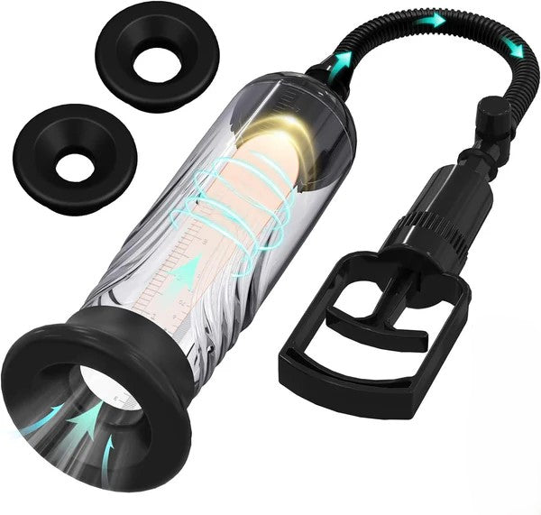 Manual Penis Trainer Vacuum Pump Enlarger Enlargement Masturbator