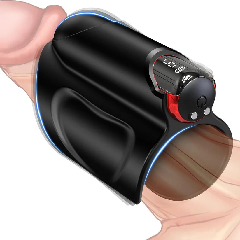 3 in 1 Male Masturbator Penis Trainer with 9 Powerful Vibrating Modes