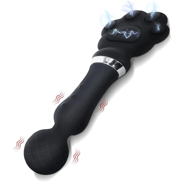 Pulse E-stim Vibrator Massager with 10 Frequency Vibration & Electric Shock
