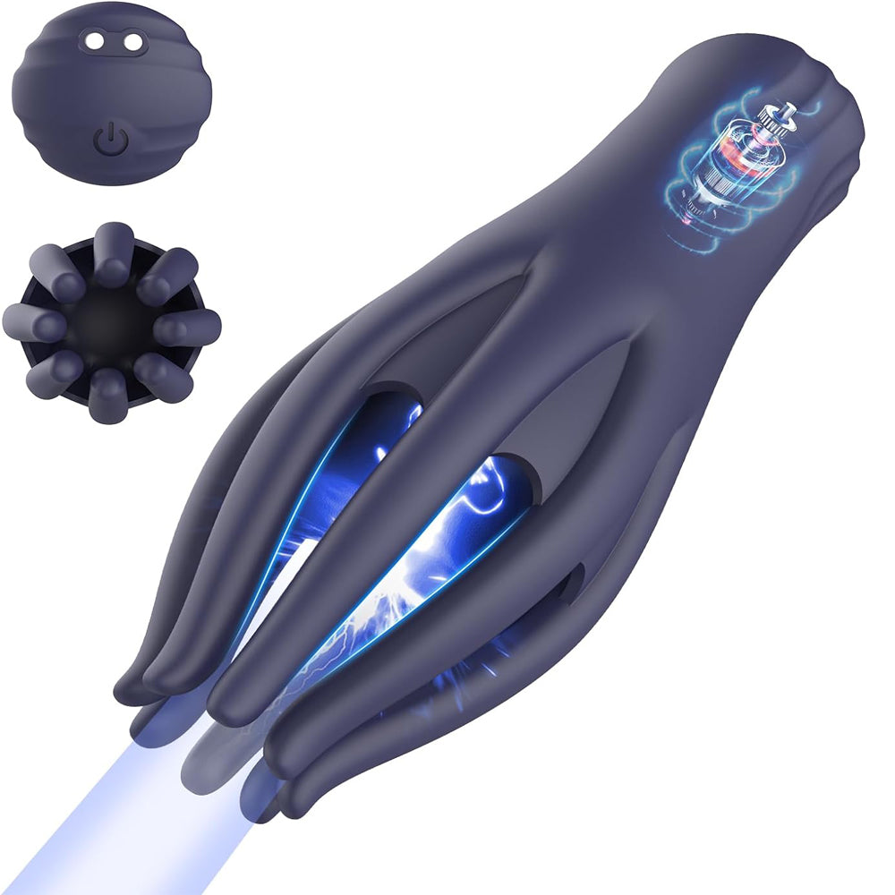 Masseur stimulateur de gland d'exercice 3 en 1 avec 10 modes de vibration puissants