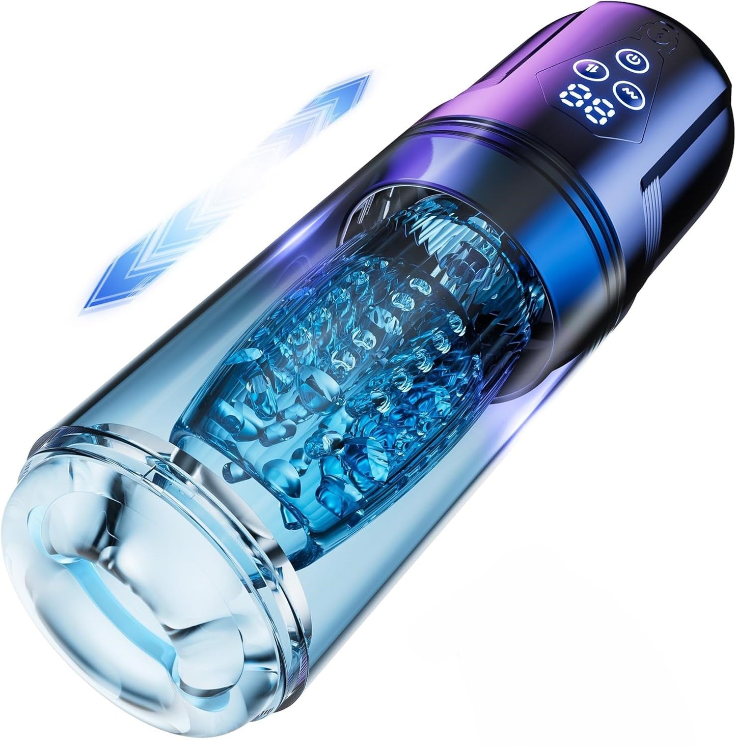 Automatic Masturbator Stroker Blowjob with 9 Thrusting Rotating & 9 Vibrating Patterns