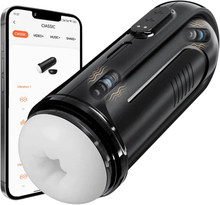 APP Control Automatic Masturbator Glans Stimulator Stroker with 10 Vibration Modes