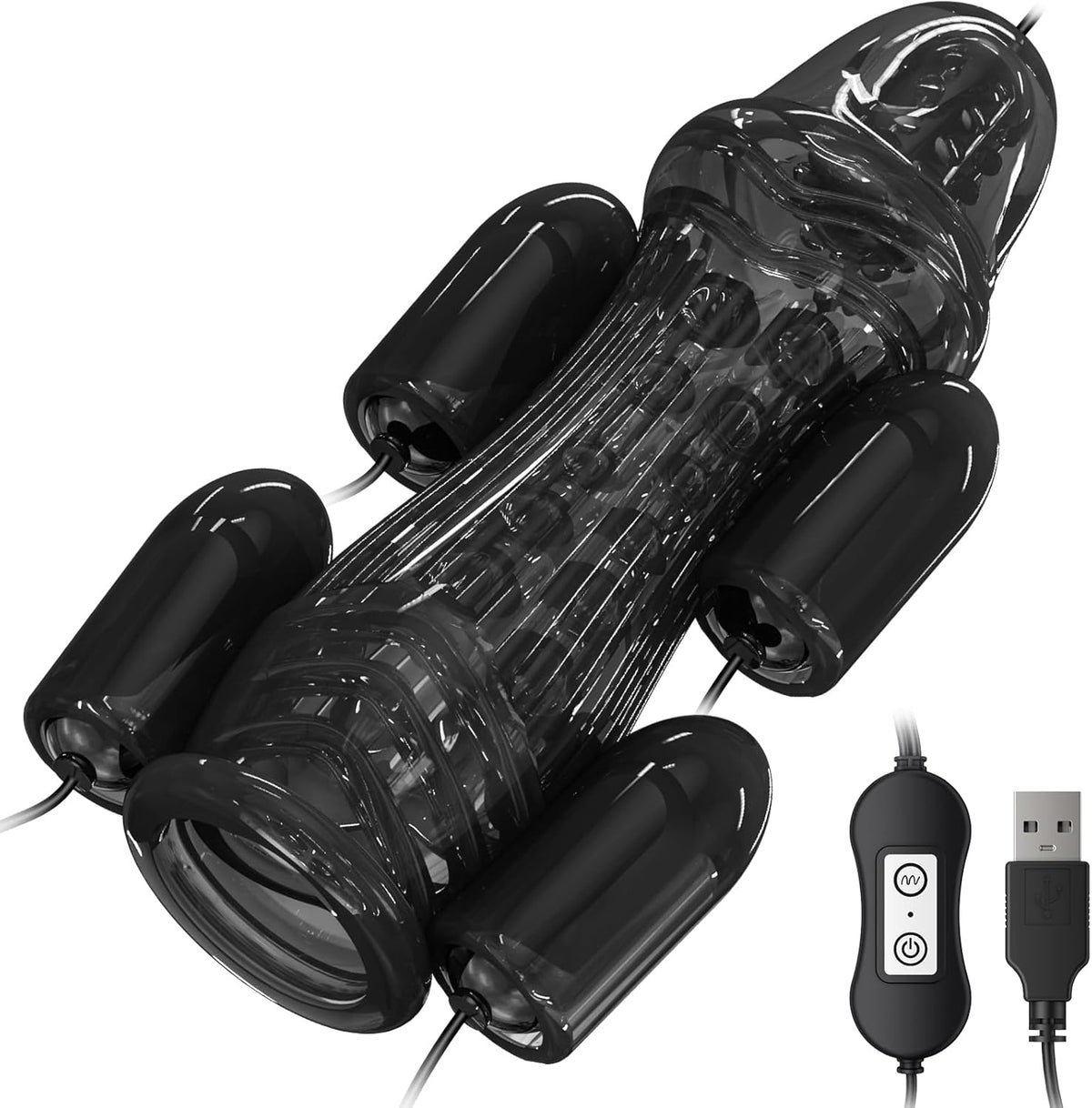Vacuum Extender Penis Trainer Vibrator Masturbator with 5 Vibration Modes