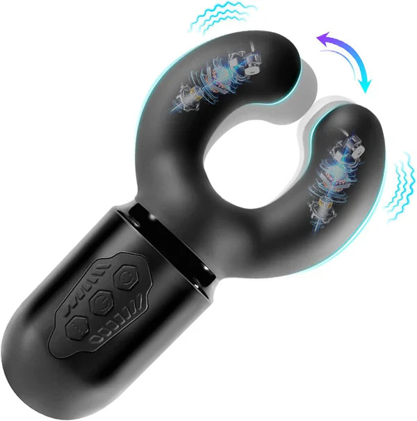 Automatic Clamp Penis Vibrator Glans Trainer Masturabator with 10 Vibration Modes