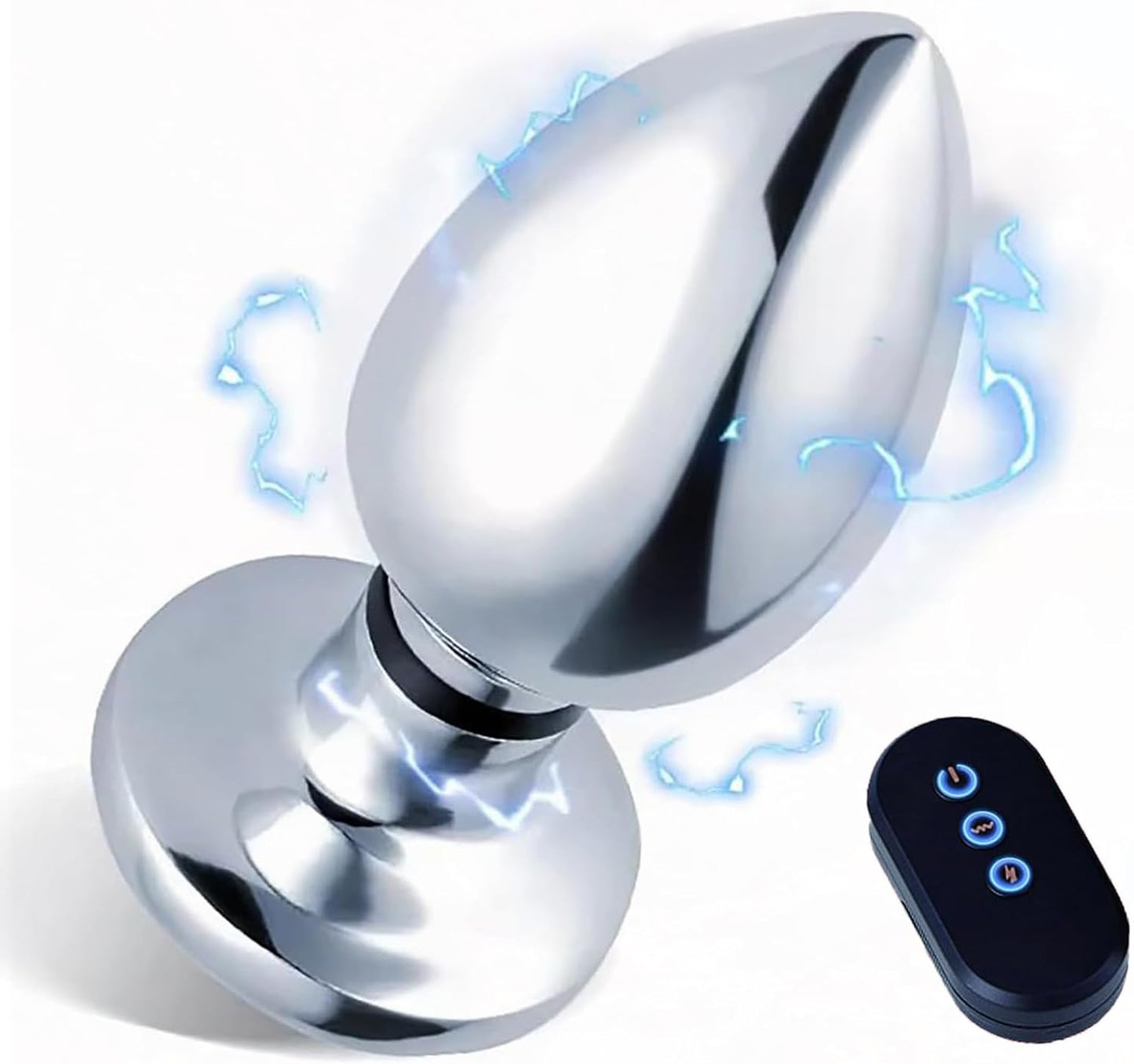 E-stim Anal Plug Prostate Massager with 6 Electric Shocks & 10 Vibration Modes
