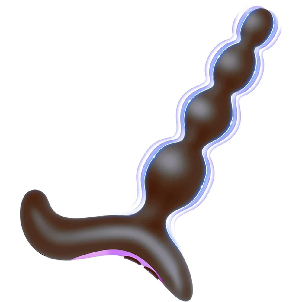 Anal Beads Butt Plug Prostate Massager with 10 Powerful Vibration Modes
