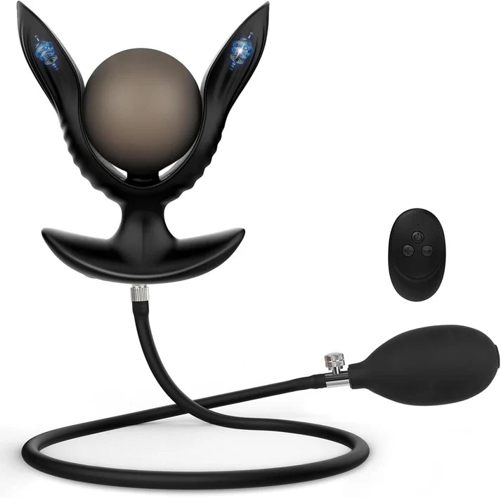 Inflatable Anal Plug Prostate Massager with 10 Vibration Modes