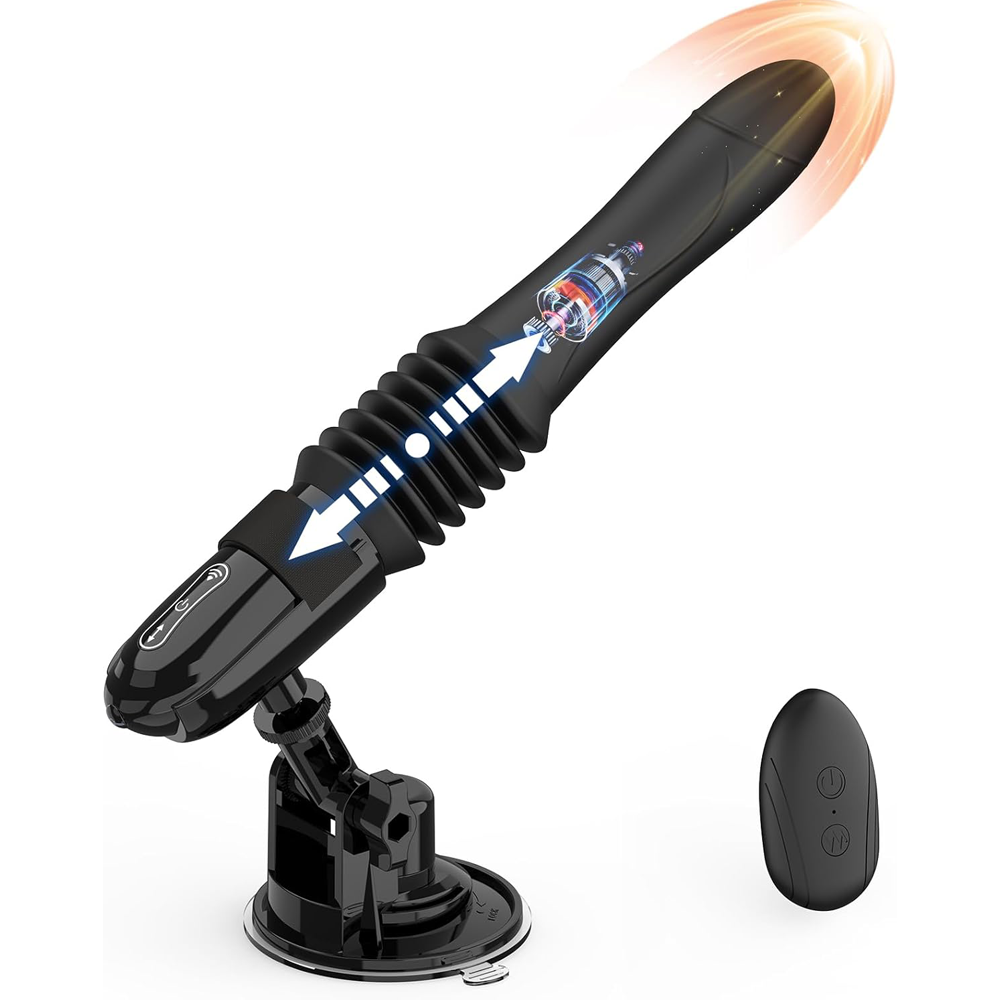 Automatic Thrusting Sex Machine Realistic Dildo with 10 Vibrations & Thrusting Modes