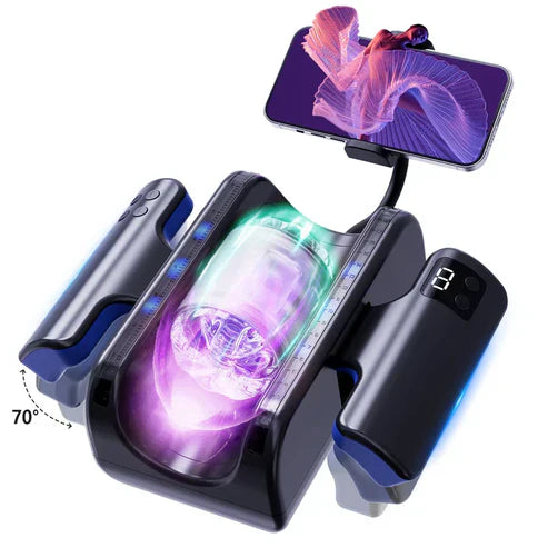 Automatic Masturbator Penis Trainer Blowjob Machine with 9 Thrusting & 3 Gears Speed