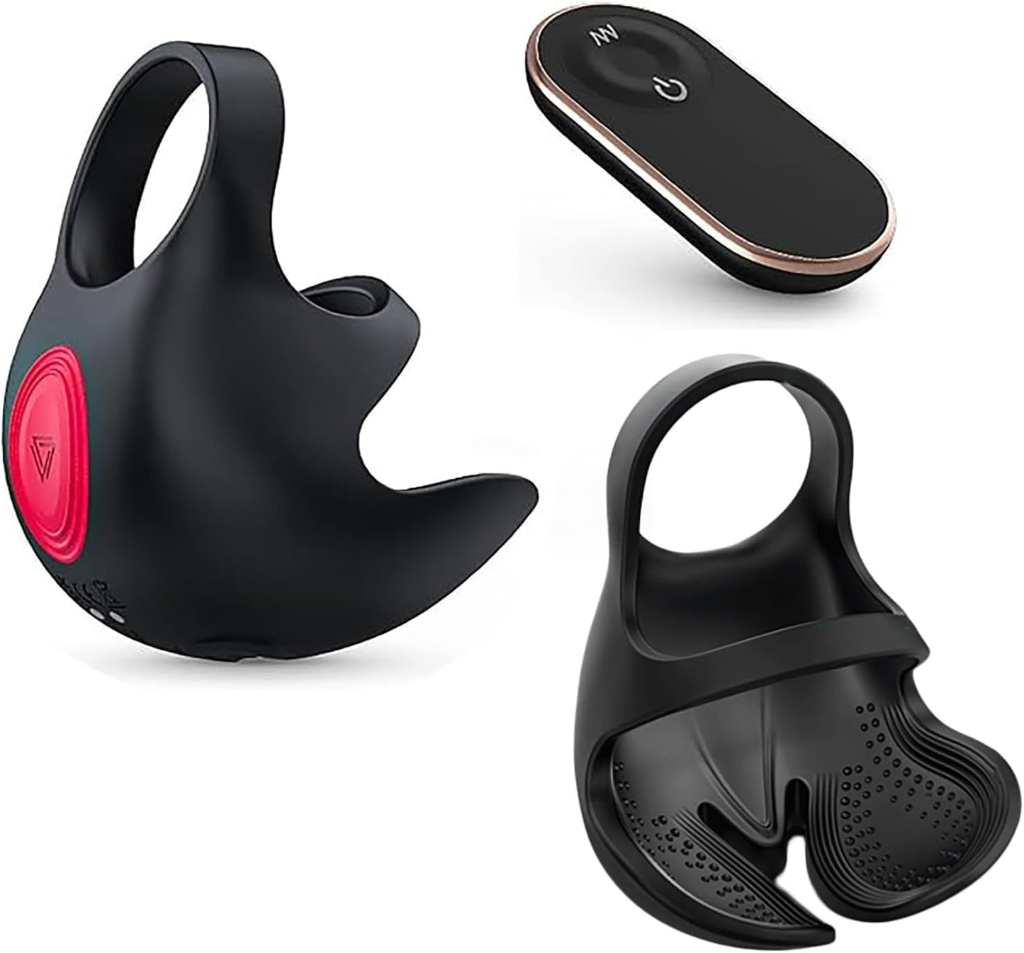 Penis Trainer Vibrator Cock Ring Glans Massager Masturbator with 9 Vibration Modes