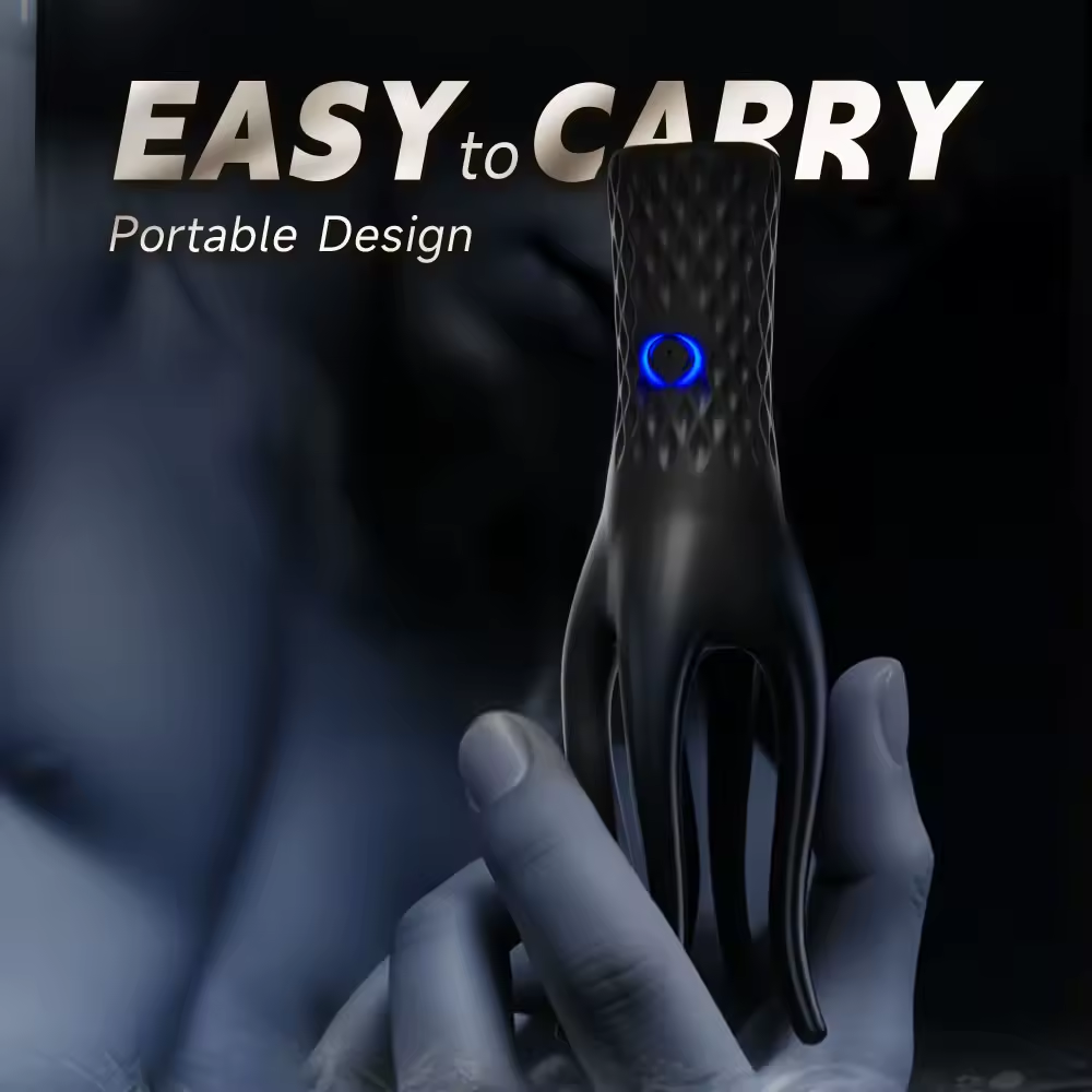 360° All Around Penis Vibrator Glans Trainer Masturbator with 10 Vibration Modes