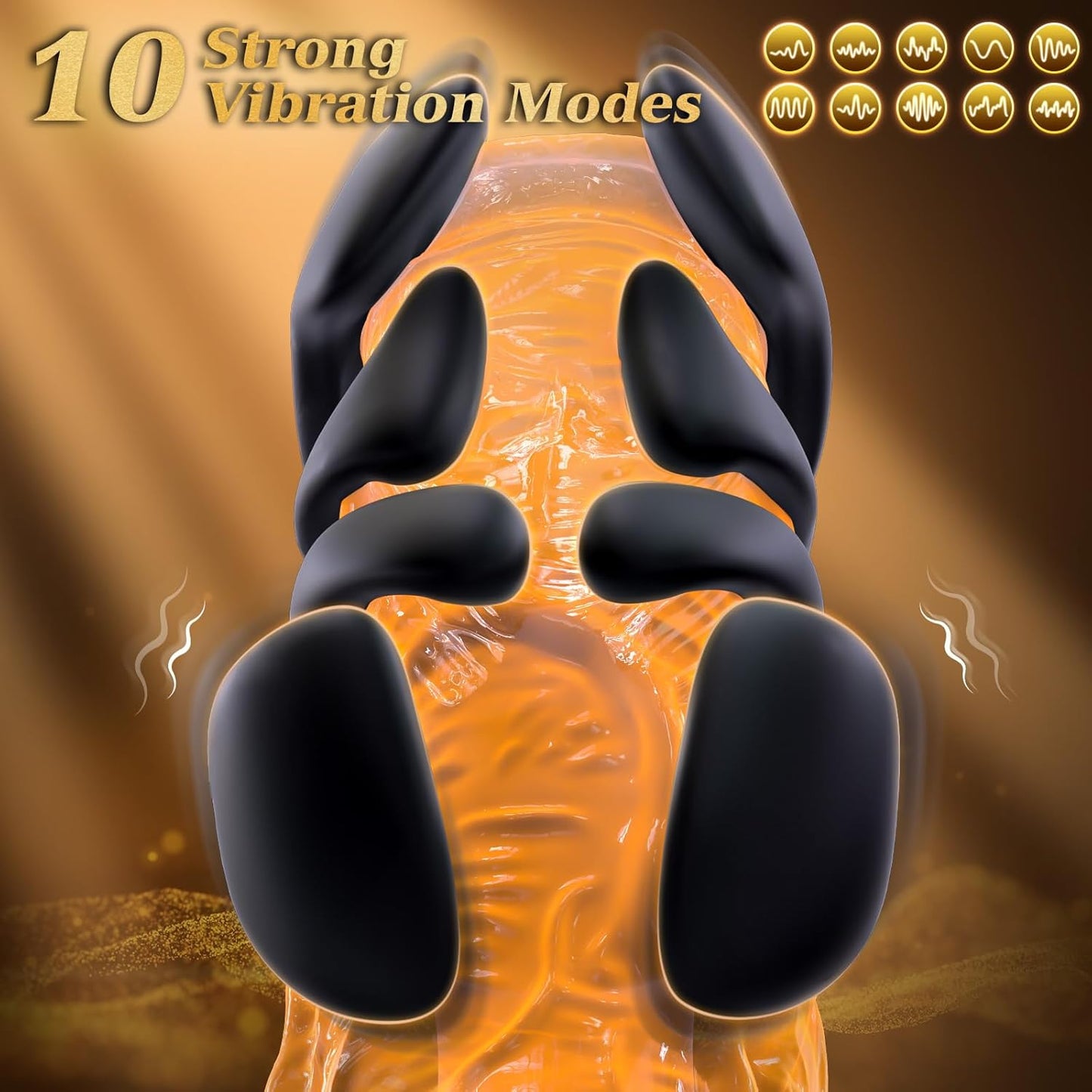 Penis Trainer Vibrator Extender Male Masturbator with 10 Vibrating Modes
