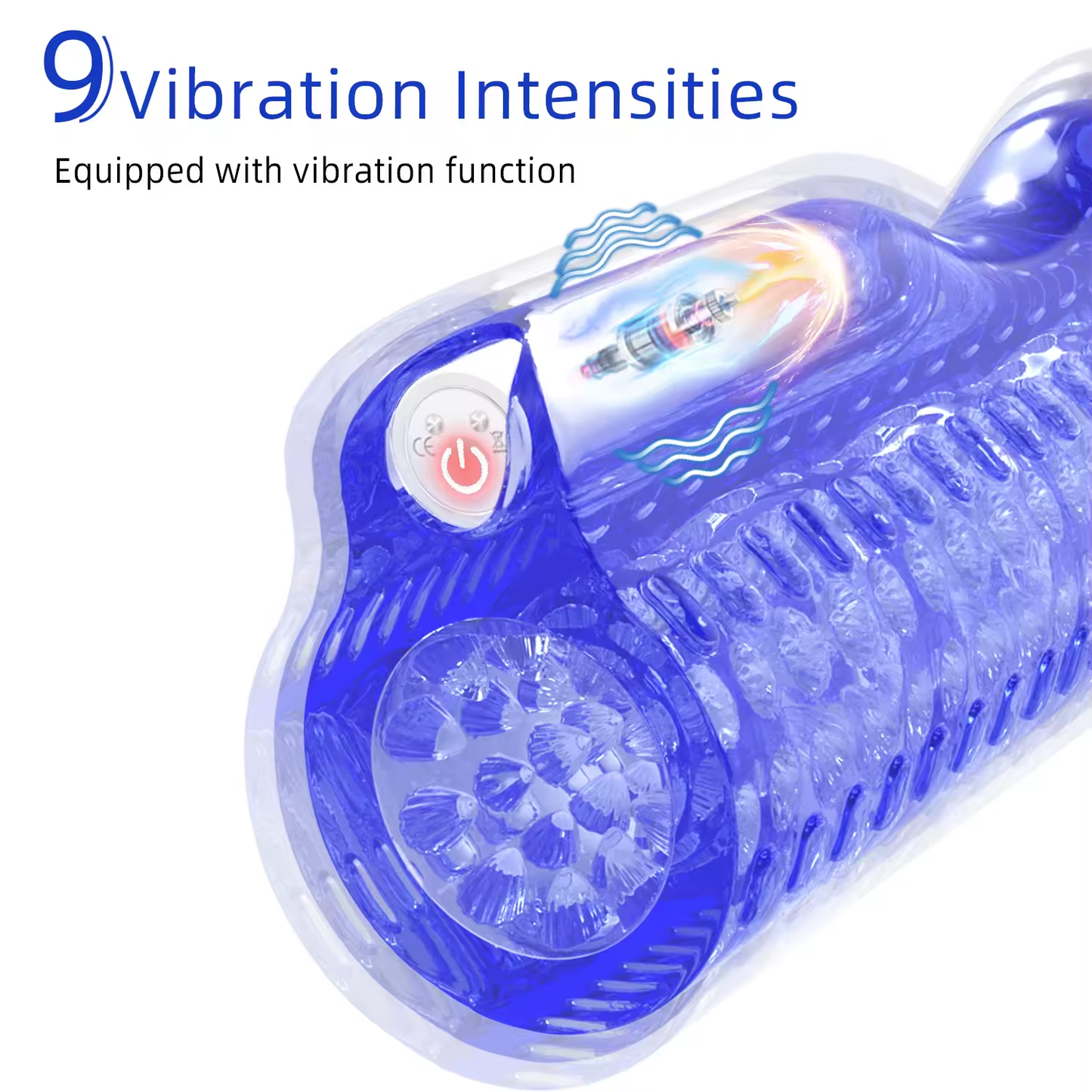 5D Electric Penis Trainer Vibrator Pocket Pussy Masturbator with 10 Vibration Modes