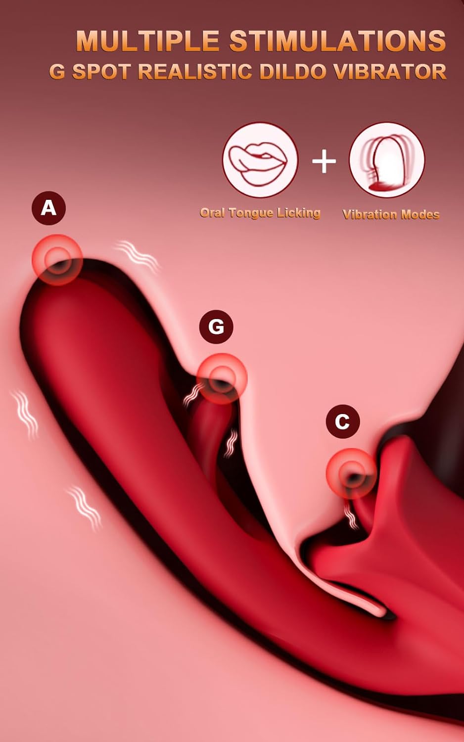 10 Léchage Sucer 10 Modes de Vibration Battement Vibromasseur Clitoridien G Spot