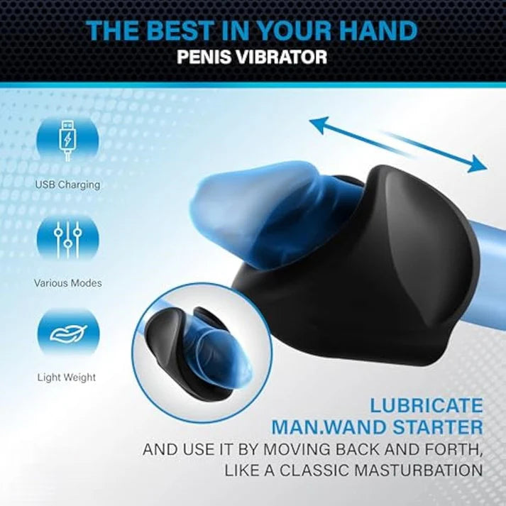 Automatic Penis Stroker Glans Trainer Masturbator with 10 Vibration Modes