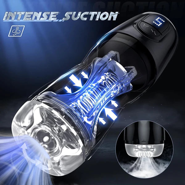 Automatic Masturbator Penis Pump Enlargers with 5 Sucking & 9 Vibrating Modes