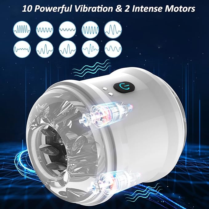 Automatic Masturbator Penis Trainer Pocket Pussy with 10 Intense Frequency