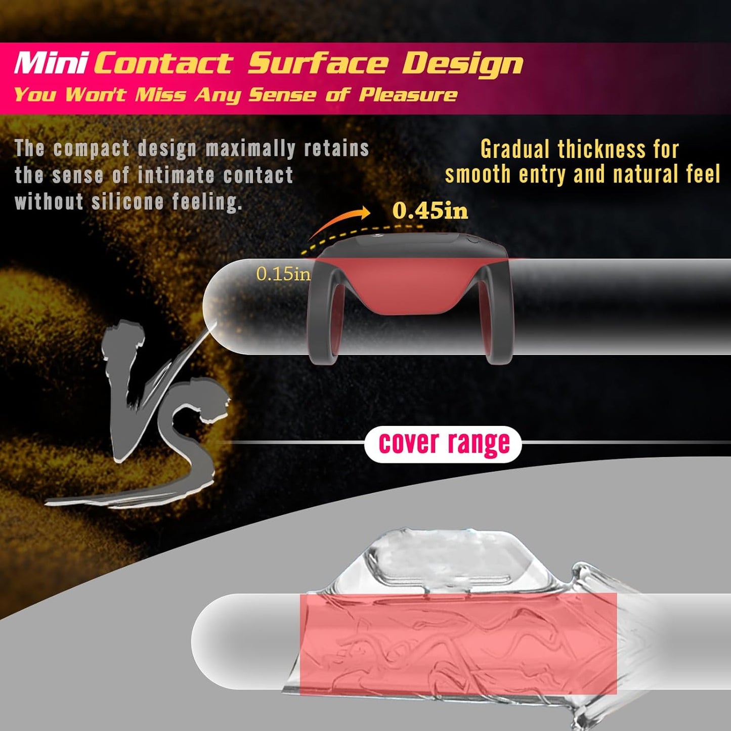 Electric Penis Trainer Vibrator Cock Ring Masturbator with 9 Vibration Modes