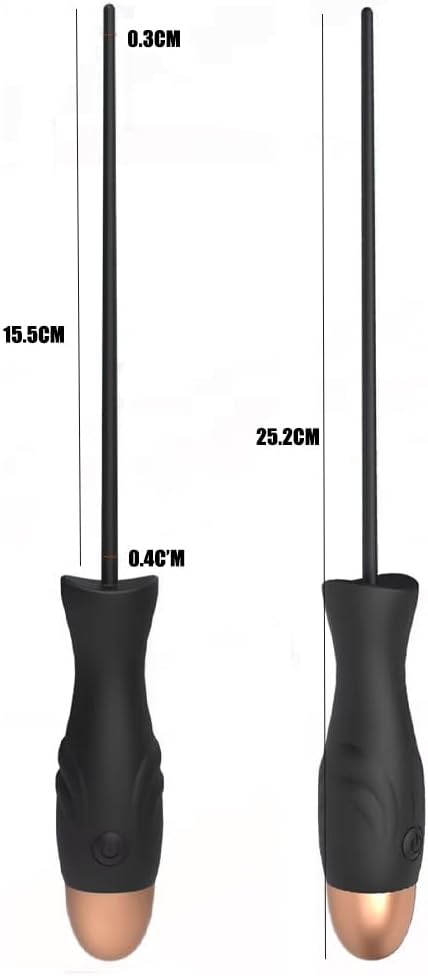 2 in 1 Urethra Vibrator Men Prostate Stimulator Masturbator with 10 Vibration Modes