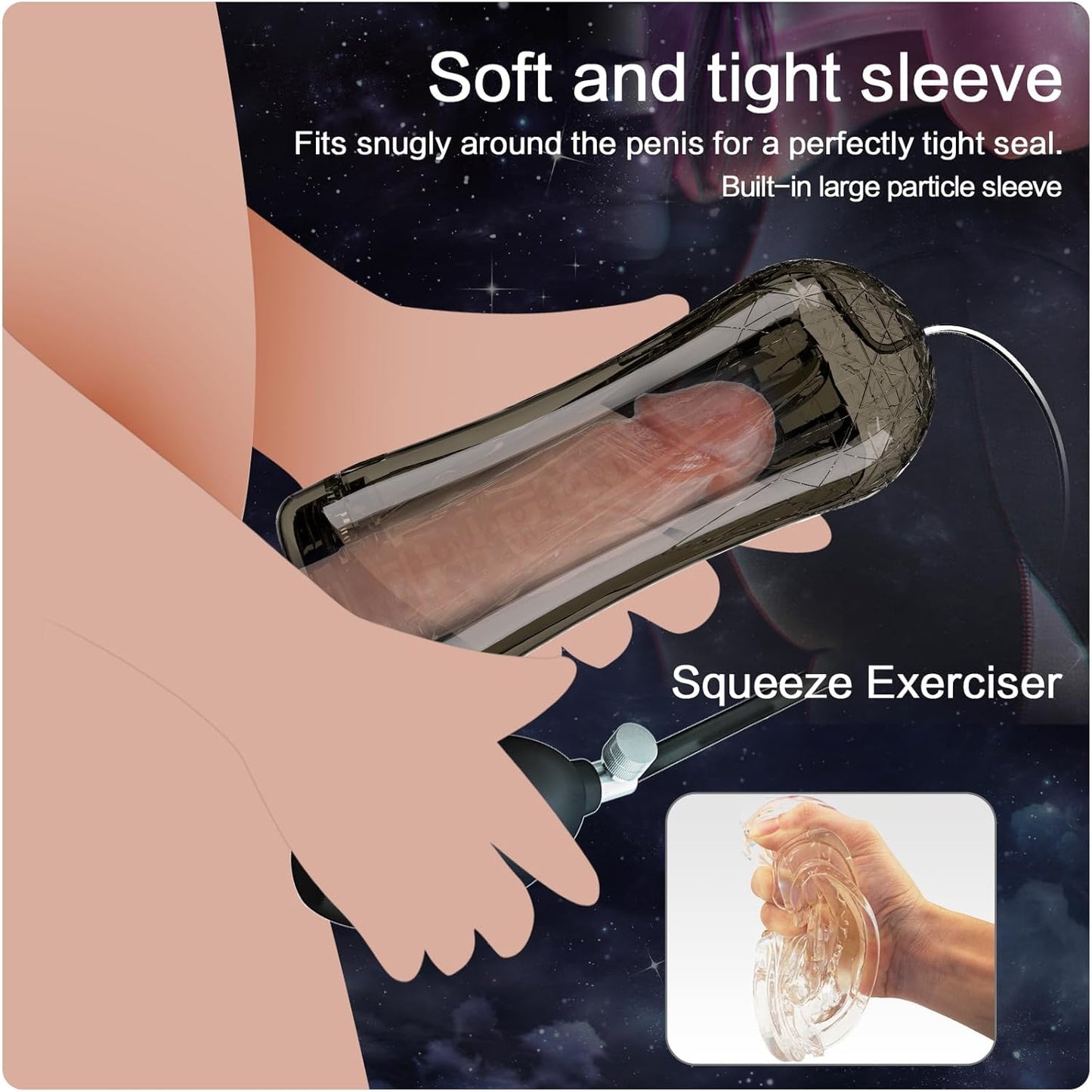 Penis Enlargement Vacuum Sucking Penis Pump Male Masturbator
