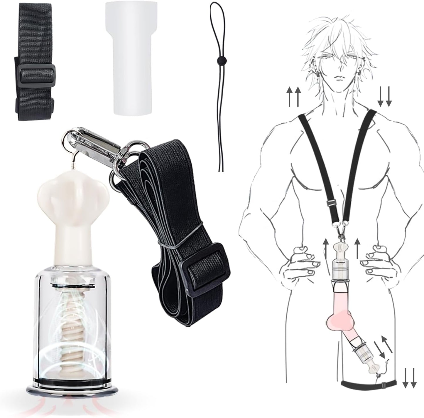 Penis Pump Extender Enlargement Masturbator Lasting Trainer