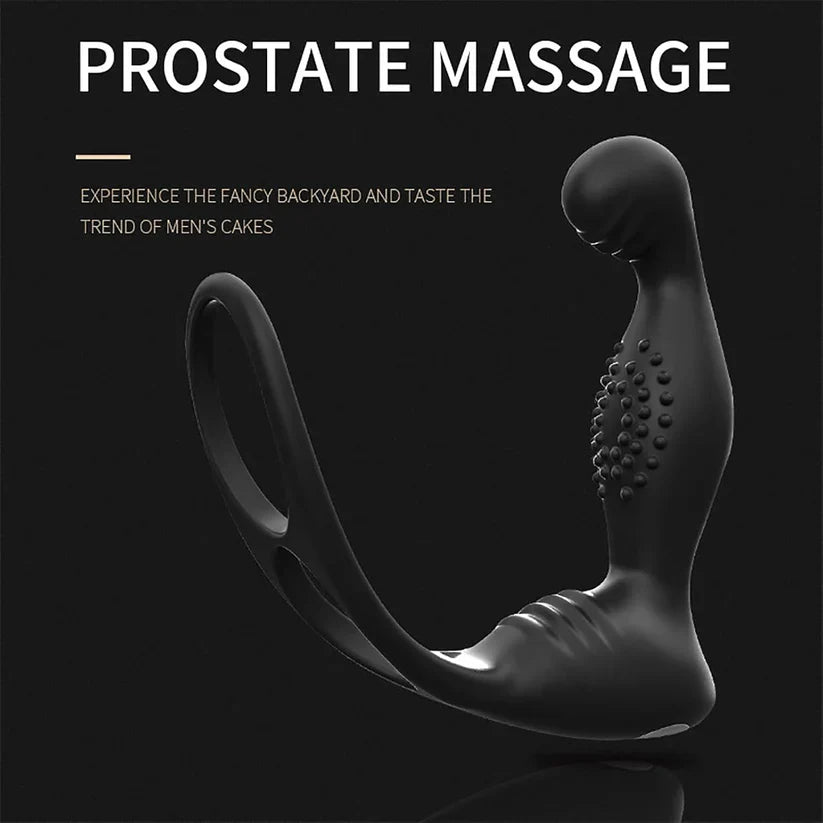 Anal Butt Plug Prostate Massage Vibrator Stimulator with 10 Vibration Modes