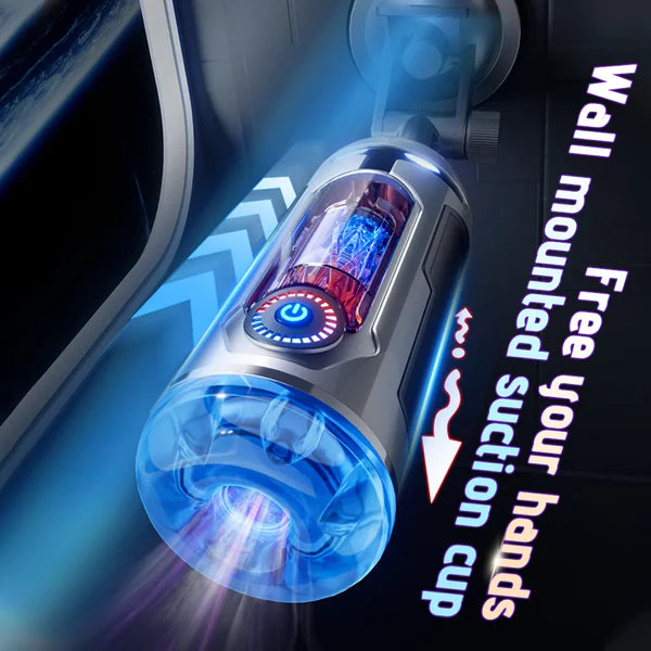 Automatic Masturbator Penis Stroker Blowjob with 10 Vibrating & Sucking & Heating