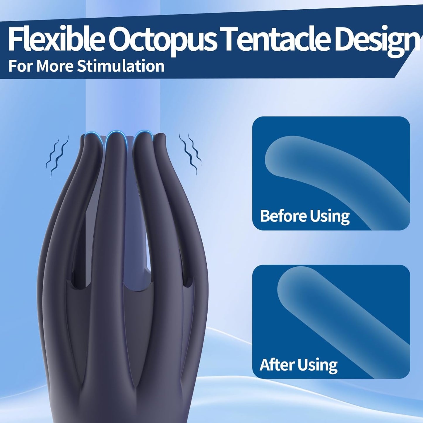 Masseur stimulateur de gland d'exercice 3 en 1 avec 10 modes de vibration puissants