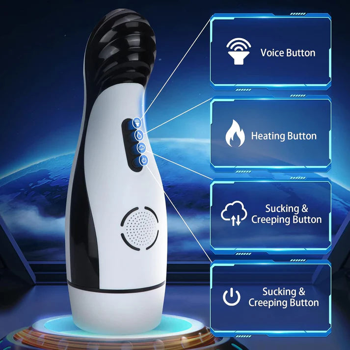 Automatic Masturbator Stroker Sex Machine with 5 Peristaltic & 10 Vibration Modes