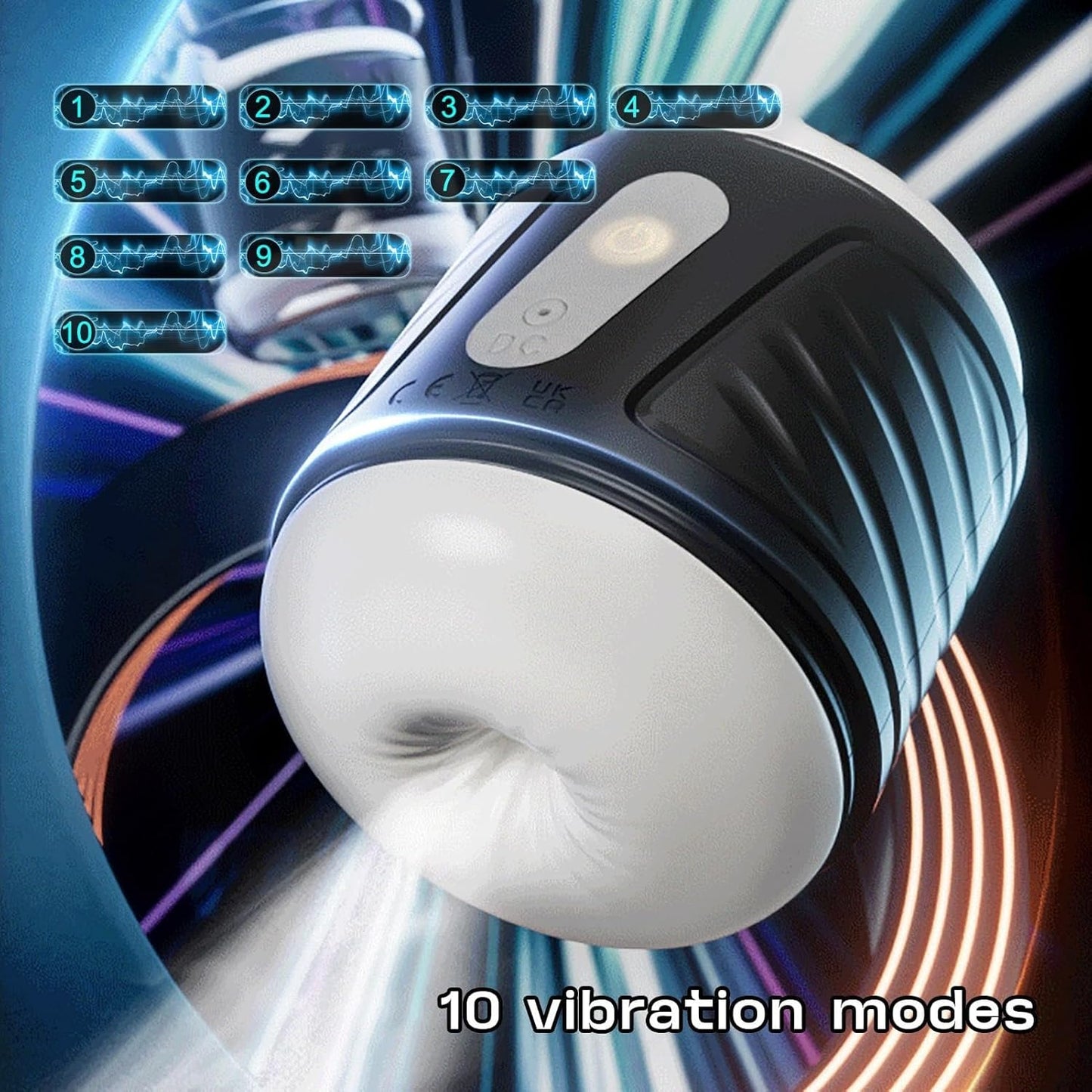 Automatic Penis Trainer Sucking Masturbator Oral Sex Machine with 10 Vibration Modes