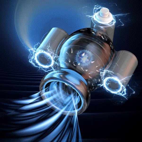 Electric Penis Trainer Massager Glans Vibrator Masturbator with 11 Vibration Modes
