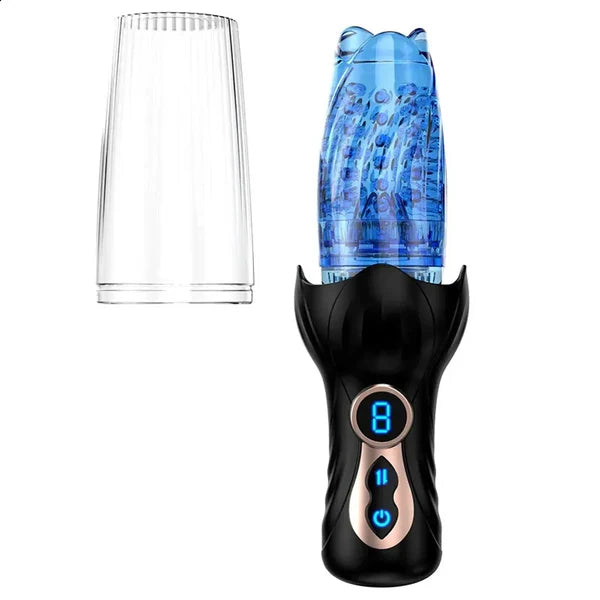 9-Frequency Telescopic Rotating Exercise Vibrator Masturbation Device