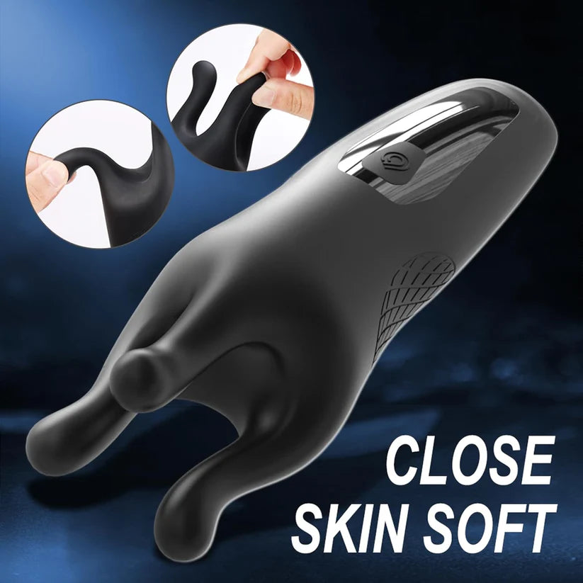 3 IN 1 Penis Trainer Glans Stimulator Massager Masturbator with 9 Modes