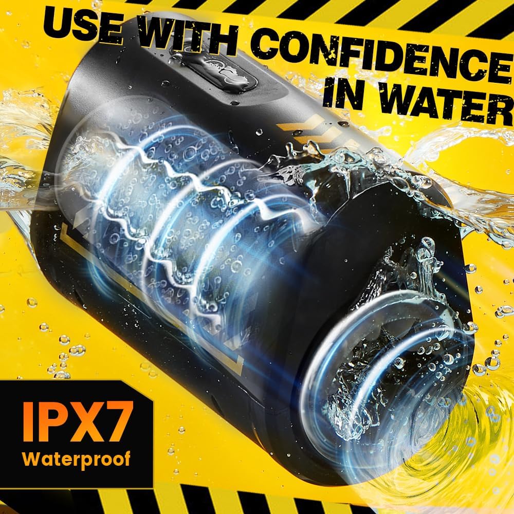 Masturbateur masculin 2 en 1 rotatif et à poussée avec 7 poussées et rotations