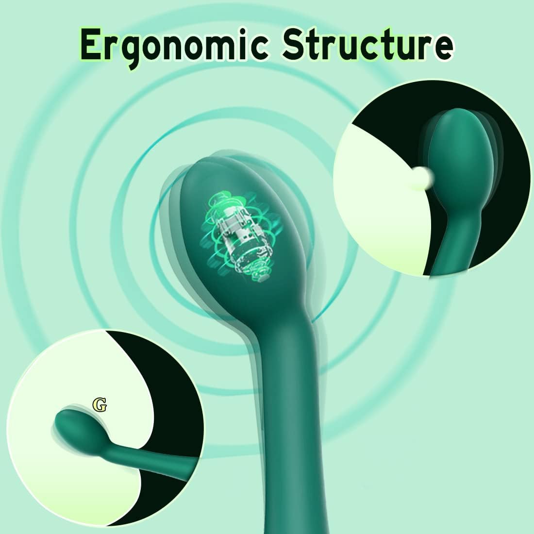 Vibromasseur stimulateur anal pour seins clitoridiens avec 12 modes de vibration puissants