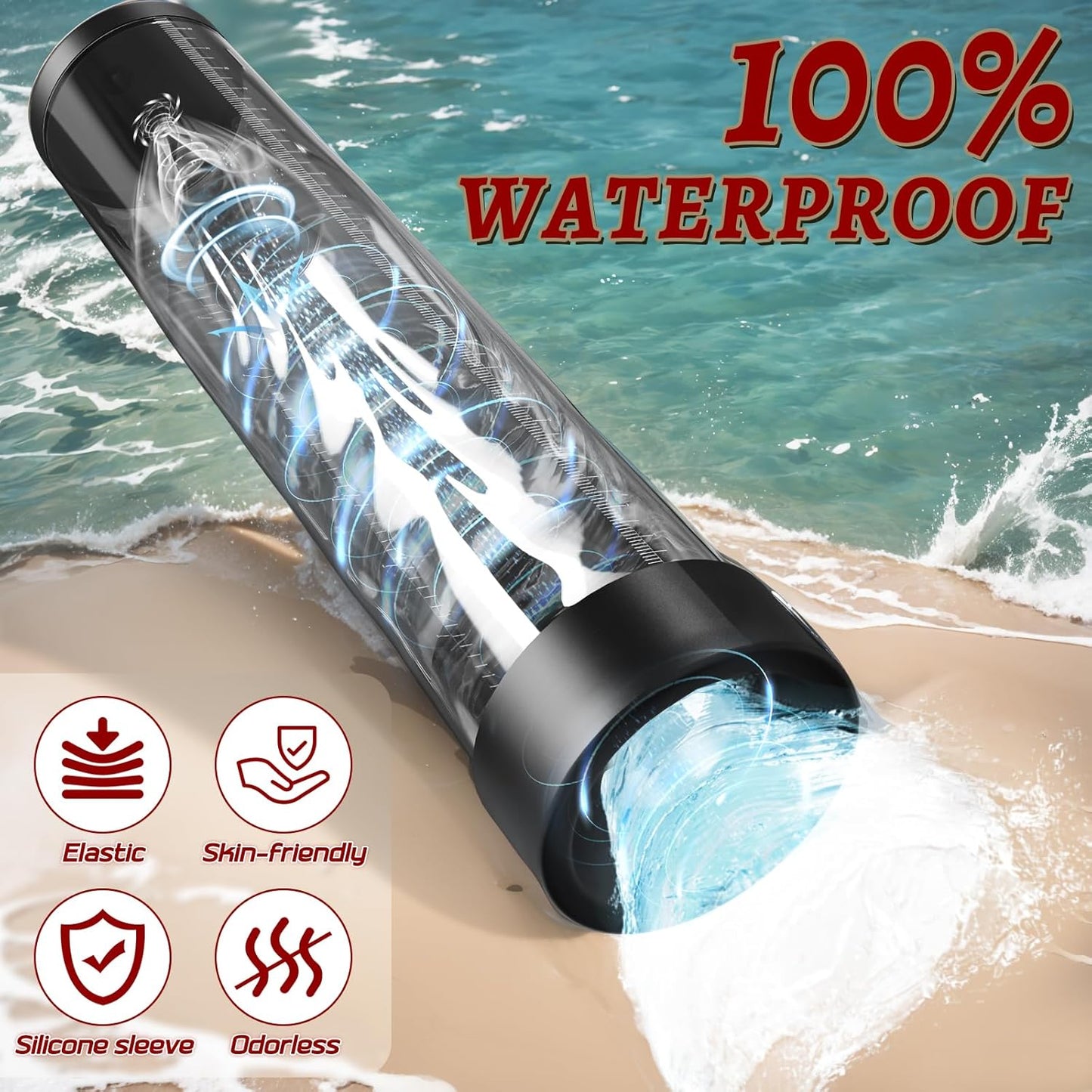 Manual Penis Enlargement Vacuum Pump Training Device Set Male Masturbator
