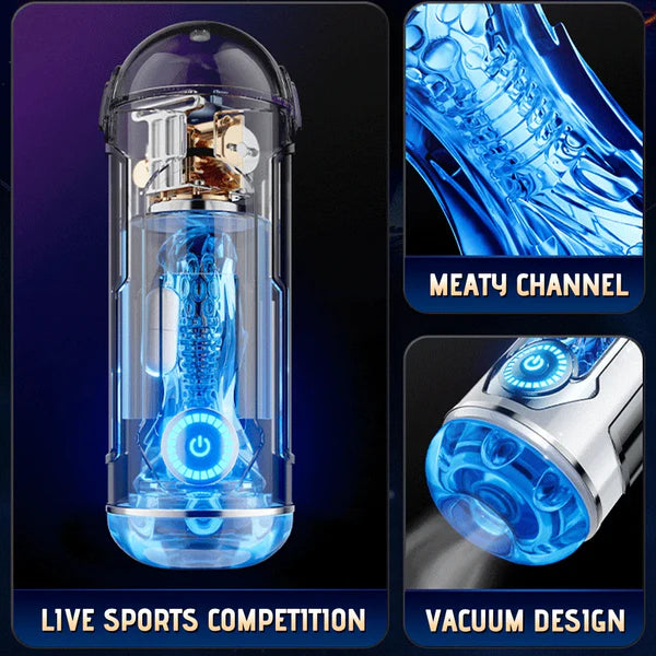 Automatic Masturbator Penis Stroker Blowjob with 10 Vibrating & Sucking & Heating