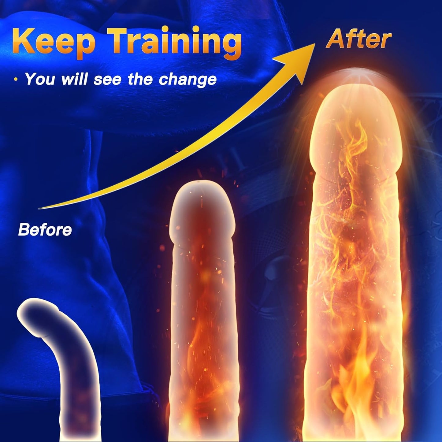 360 Training Wrap Penis Trainer Vibrator Male Masturbator with 10 Powerful Modes