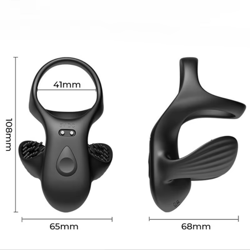 Electric Testicle Penis Trainer Vibrator Massager Cock Ring with 9 Vibration Modes