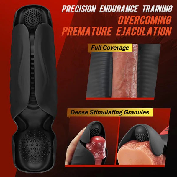 Glans Trainer Penis Massage Masturbator with 10 Pulsating Vibration Modes