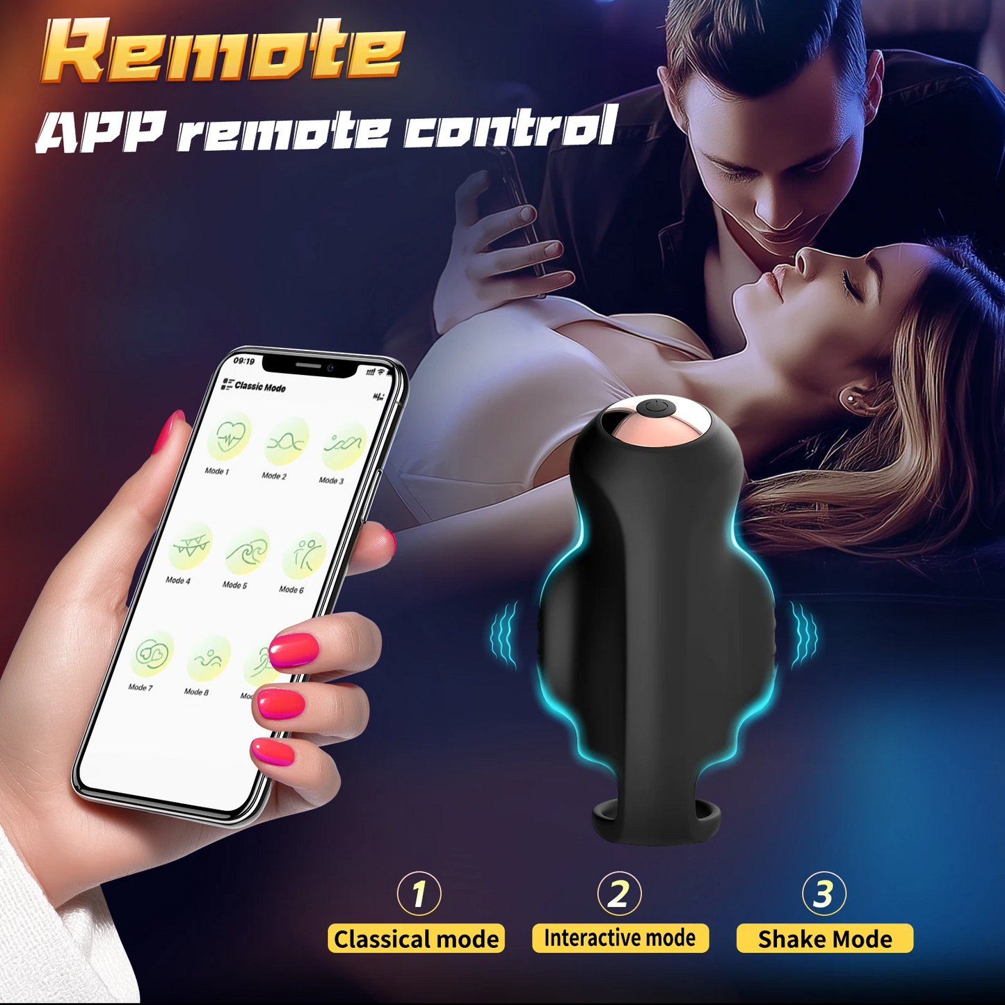 4 IN 1 Electric Penis Trainer Vibrator Glans Stimulator Masturbator with 9 Vibration Modes